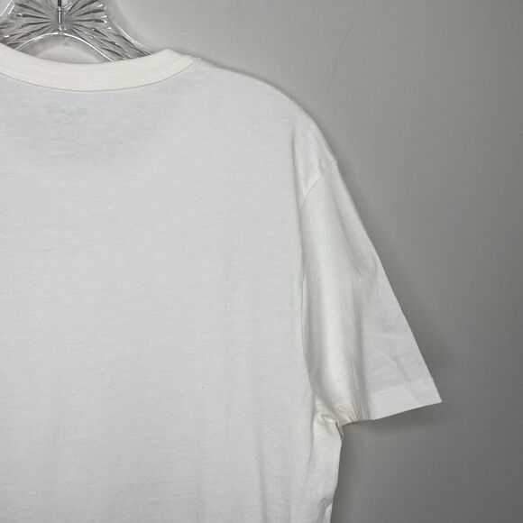 MADEWELL Allday Tee Men Small Ivory NEW Ivory Garment Dyed Cotton Regular NM162 - Picture 7 of 11